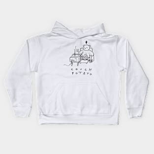 Couch Potato Max the Teddy Bear Kids Hoodie